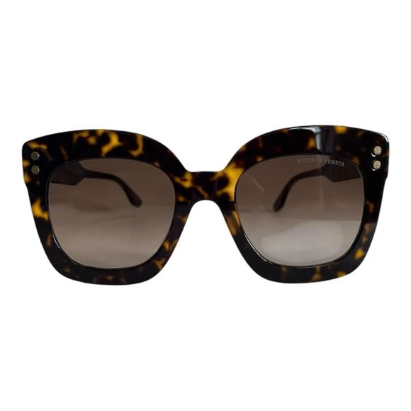 NEW Bottega Veneta Sunglasses BV0238S 002 Havana Oversized Square Brown Gradient main image 6